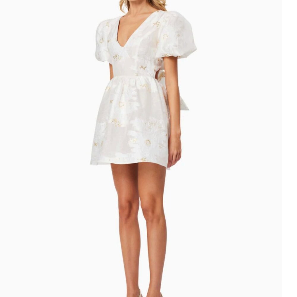 Elliatt White Puff Sleeve Mini Dress - Picture 5 of 15